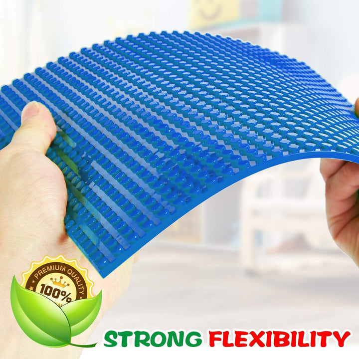 WYSWYG Bauplatten-Set 6 Stück, 25 * 25cm Platten, blau Dunkelblau, Dunkelblau