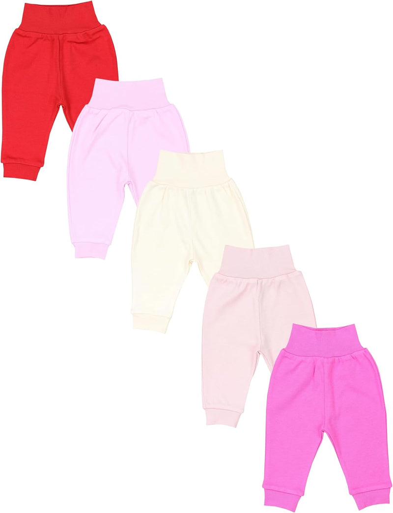 TupTam Unisex Baby Pumphose 5er Pack aus Oeko-Tex zertifizierten Materialien Langhose Unisex 68 Mädc