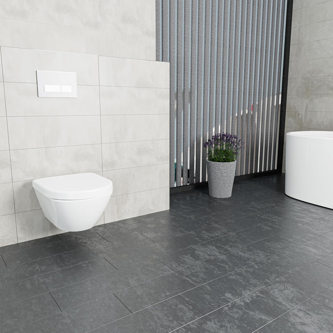 LUVETT® WC-Sitz D230 D-Form Weiss mit Absenkautomatik SoftClose, EasyClean (abnehmbar), Duroplast, e