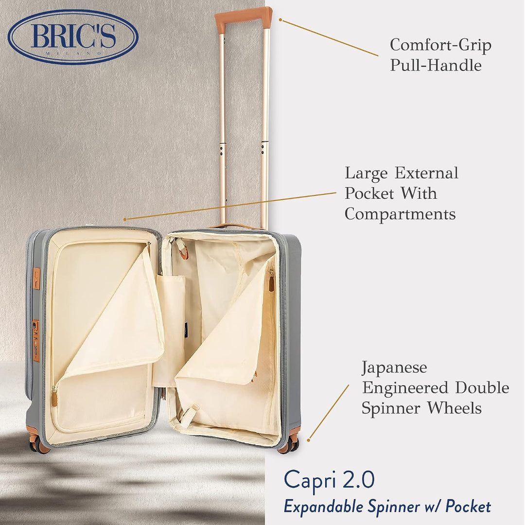 Brics Capri 4-Rollen Trolley 16? Silber Argento, Argento
