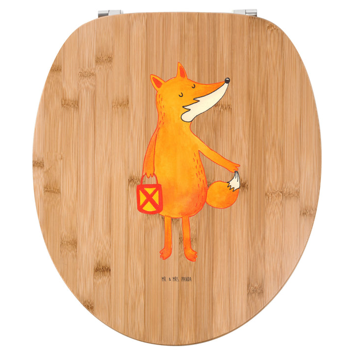 Mr. & Mrs. Panda Motiv WC Sitz Fuchs Laterne - Geschenk, Laternenumzug, Aufmuntern, Klobrille, Toile