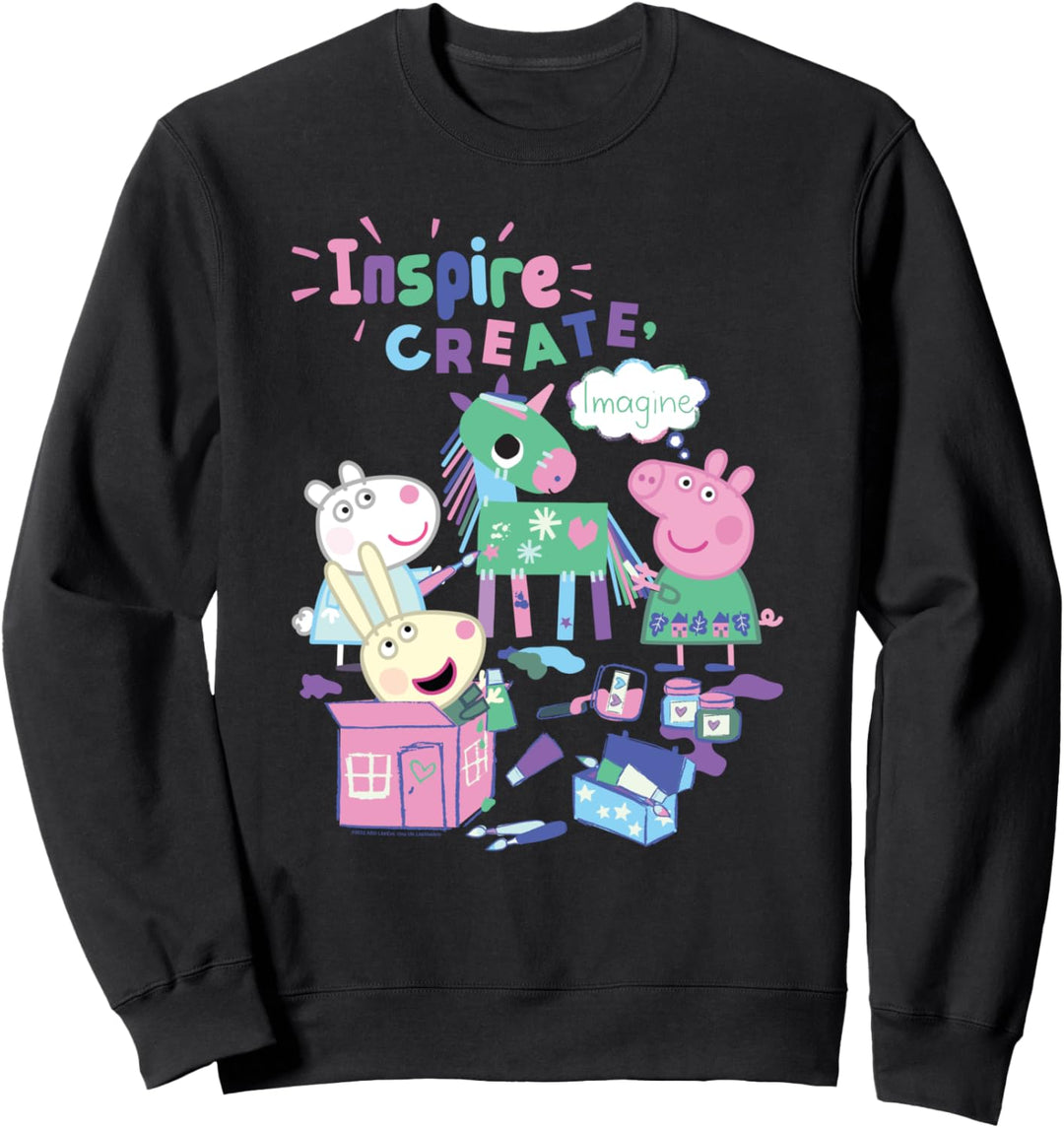 Peppa Wutz Suzy Sheep & Rebecca Rabbit Inspire And Create Sweatshirt