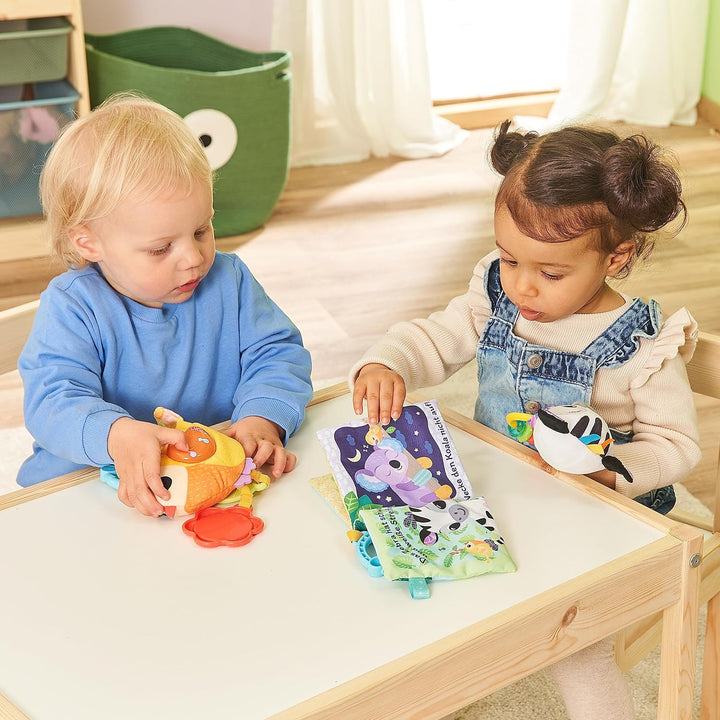 VTech Baby - Babys Tierfreunde-Geschenkset – Spielzeug-Set aus Stoffbuch, singendem Vogel und Zebrar
