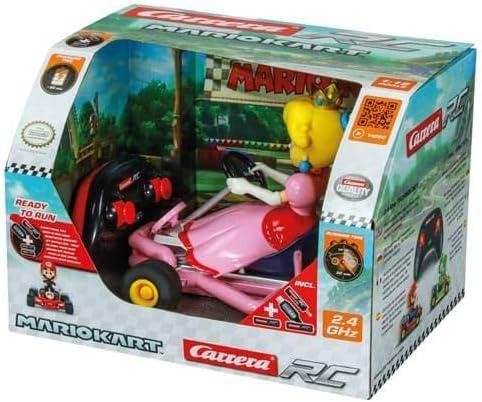 Carrera - 370200986P RC I Mario Kart I Pipe Kart Peach 24GHz Original Lizenz-Kart für spannende Renn