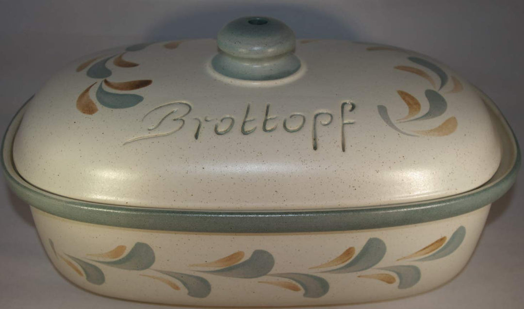 Brottopf Schilf | Brotkasten | Brotbox | Brotdose | Brotbehälter | Steinzeug | LxBxH: 30x21x16 cm