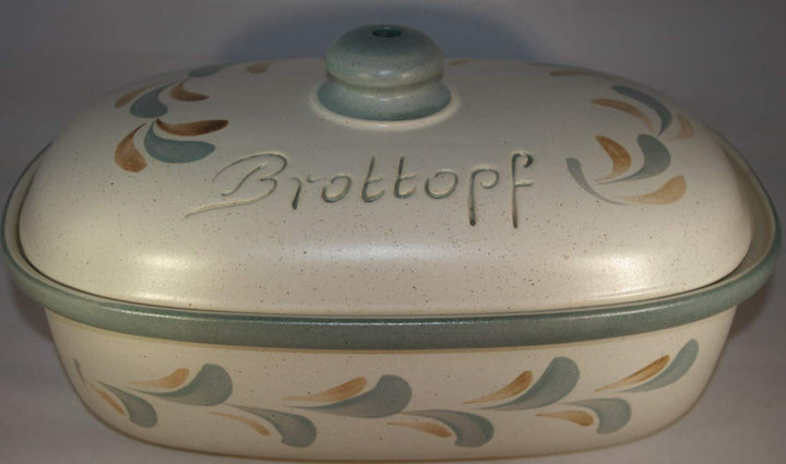 Brottopf Schilf | Brotkasten | Brotbox | Brotdose | Brotbehälter | Steinzeug | LxBxH: 30x21x16 cm