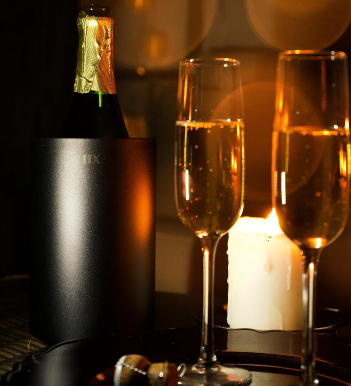 Chill Out Weinkühler - Flaschenkühler - Champagner Kühler - Eiskübel - Eisbehälter für Eiswürfel - W