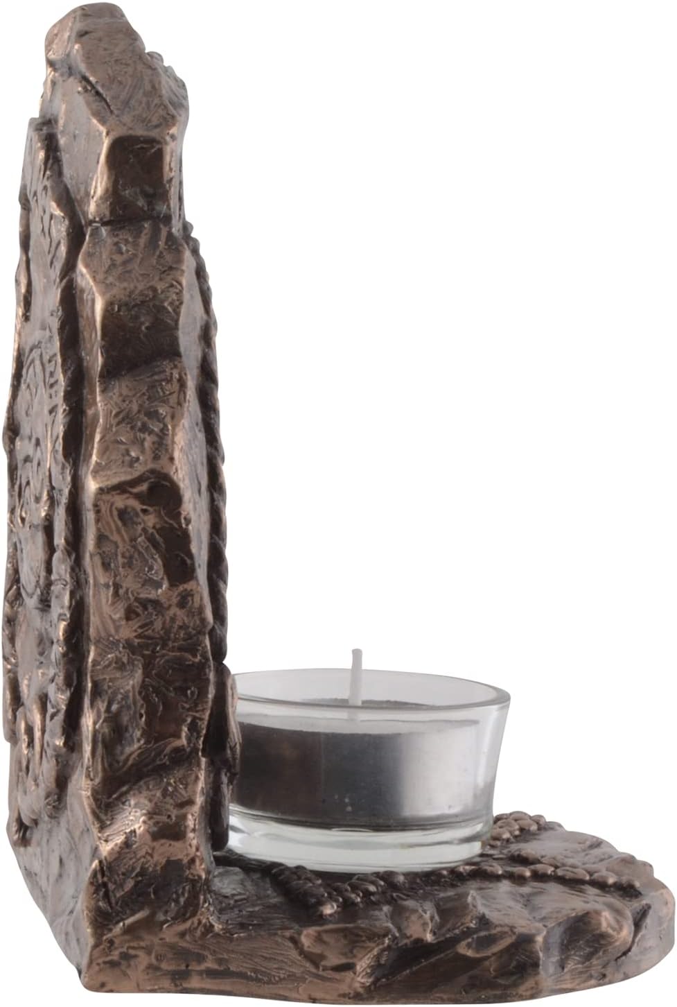 Wikinger Kompass Vegvisir als Teelicht - bronziert by Veronese