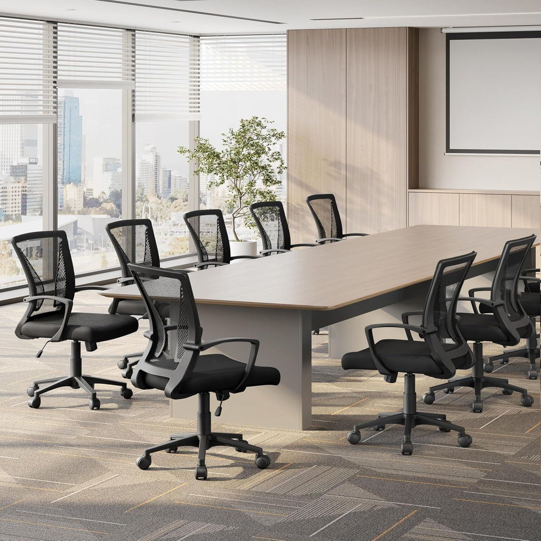 Yaheetech Bürostuhl Schreibtischstuhl ergonomischer Drehstuhl mit Netzbespannung Chefsessel bis 125