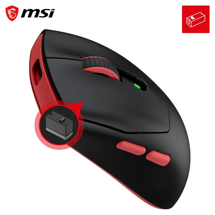MSI Forge 340 Wireless Black Kabellose Gaming Maus, BLACK