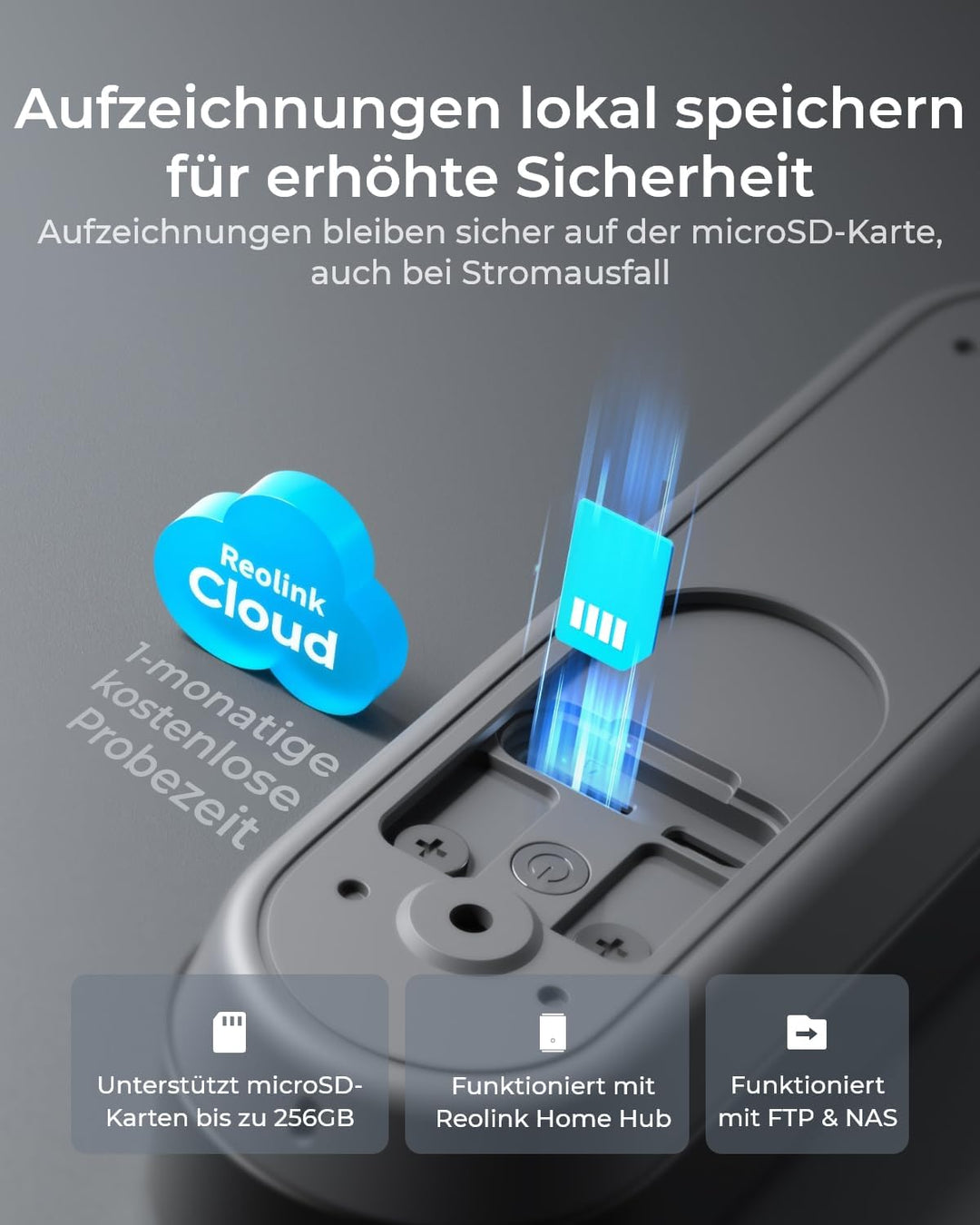 Reolink Doorbell Battery, Smart 2K Dualband-WLAN Akku-Türklingel, 1:1 Kopf-bis-Fuss-Ansicht, Persone