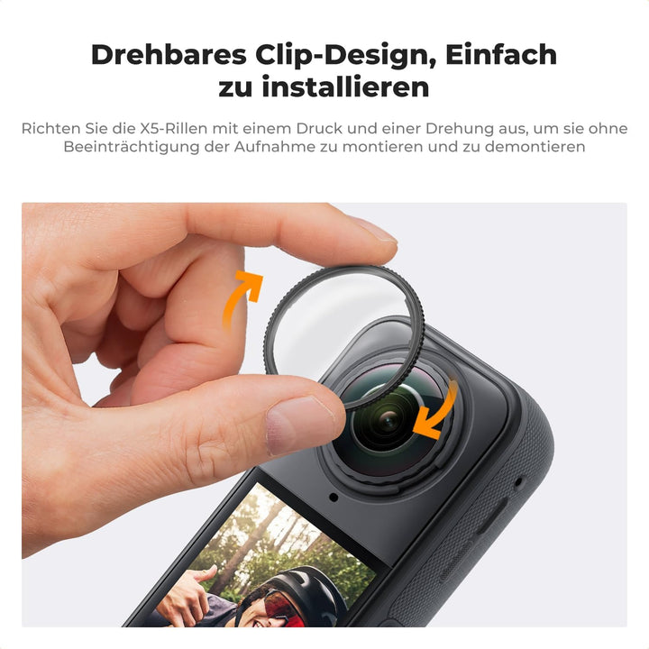 K&amp;F CONCEPT Premium-Objektivschutz, Optischer Linsenschutz für Insta360 X5, Premium-Objektivschutz