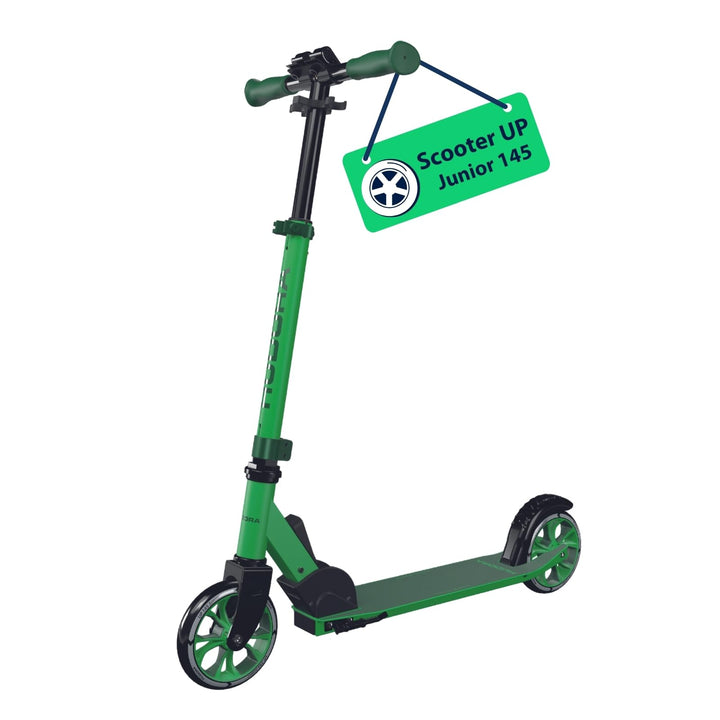 HUDORA Scooter Up 145 Junior - Hochwertiger & sicherer Kinder Roller ab 3 Jahre - Zusammenklappbarer