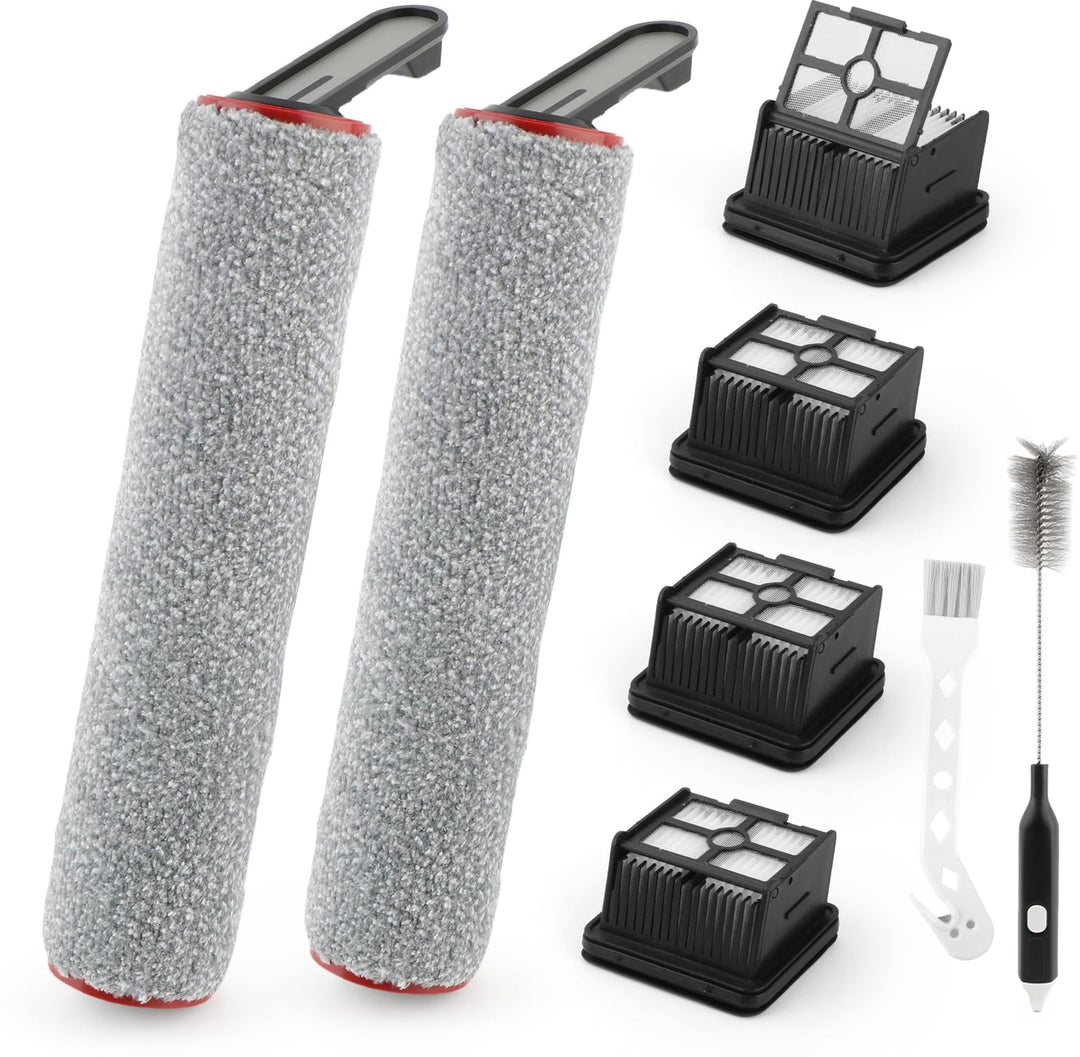 2 Bürstenrollen 4 Filter Ersatzteile für Dreame H15 Pro / H15 Mix / H12 Pro FlexReach Bürstenrollen/
