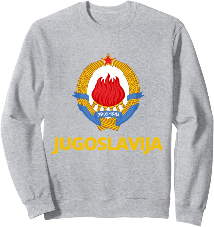 Wappen Jugoslavija Grb gelb Sweatshirt