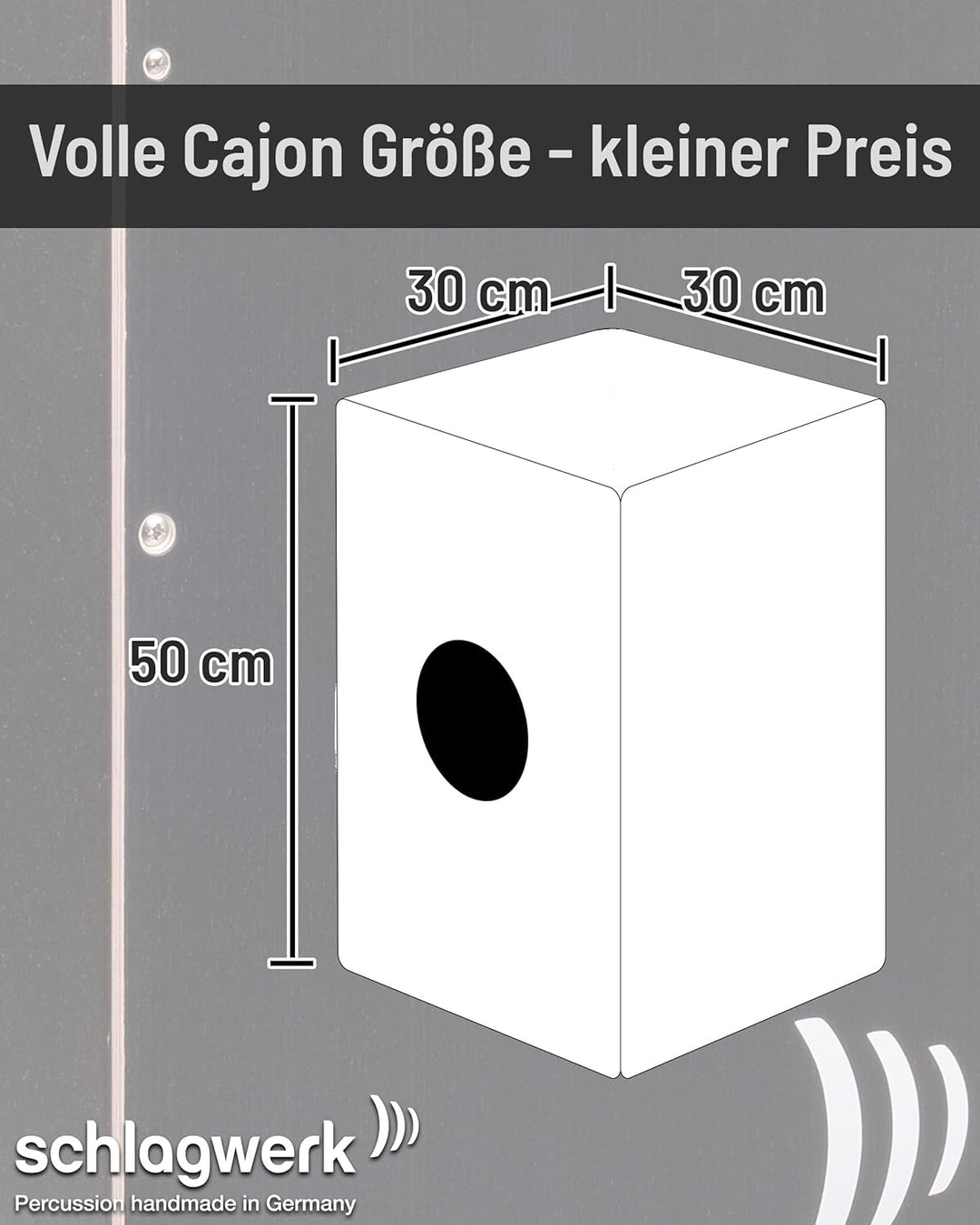 Schlagwerk - CP91 - Cajon Rudiments Hard Coal Stripes