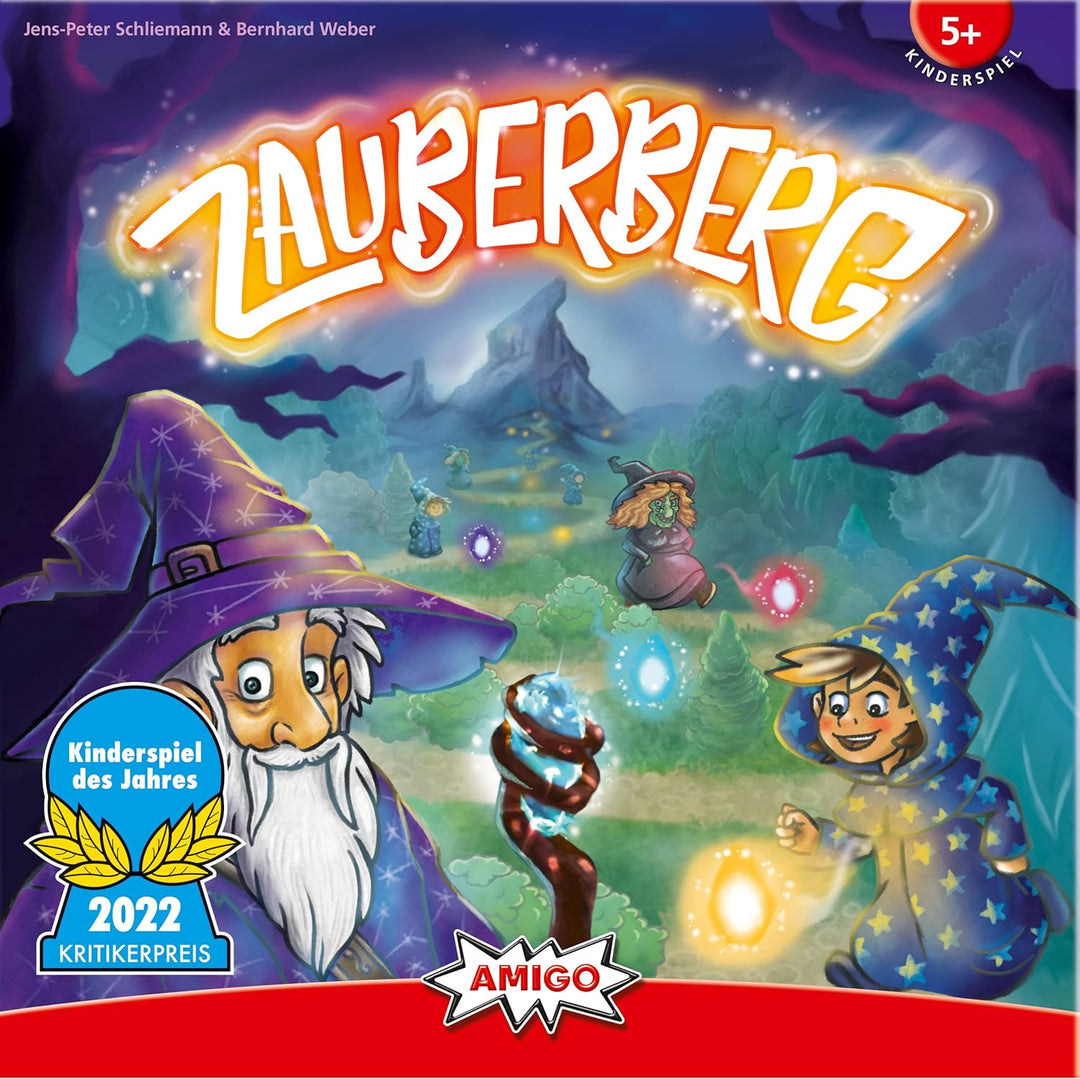 AMIGO 02050 – Zauberberg, Kinderspiel des Jahres 2022 & Spiel + Freizeit 1700 Halli Galli. Auf die G