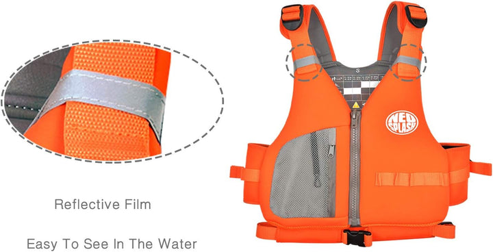 Schwimmlernweste Erwachsene, Schwimmhilfe, Festtoffweste ideal für den Wassersport, Kajak, Bootfahre