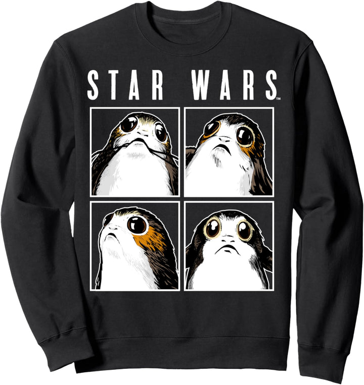 Star Wars The Last Jedi Porg Panel Poster Sweatshirt