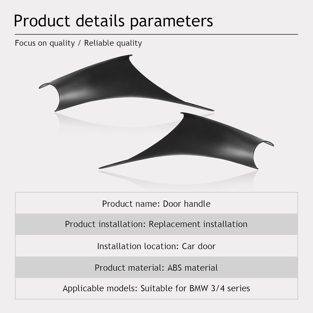 TZYSZDB Schwarz Türgriff Innen für BMW Serie 3 4 F30 F31 F32 F33 F34 F36 F80, Auto Innengriff Schnal