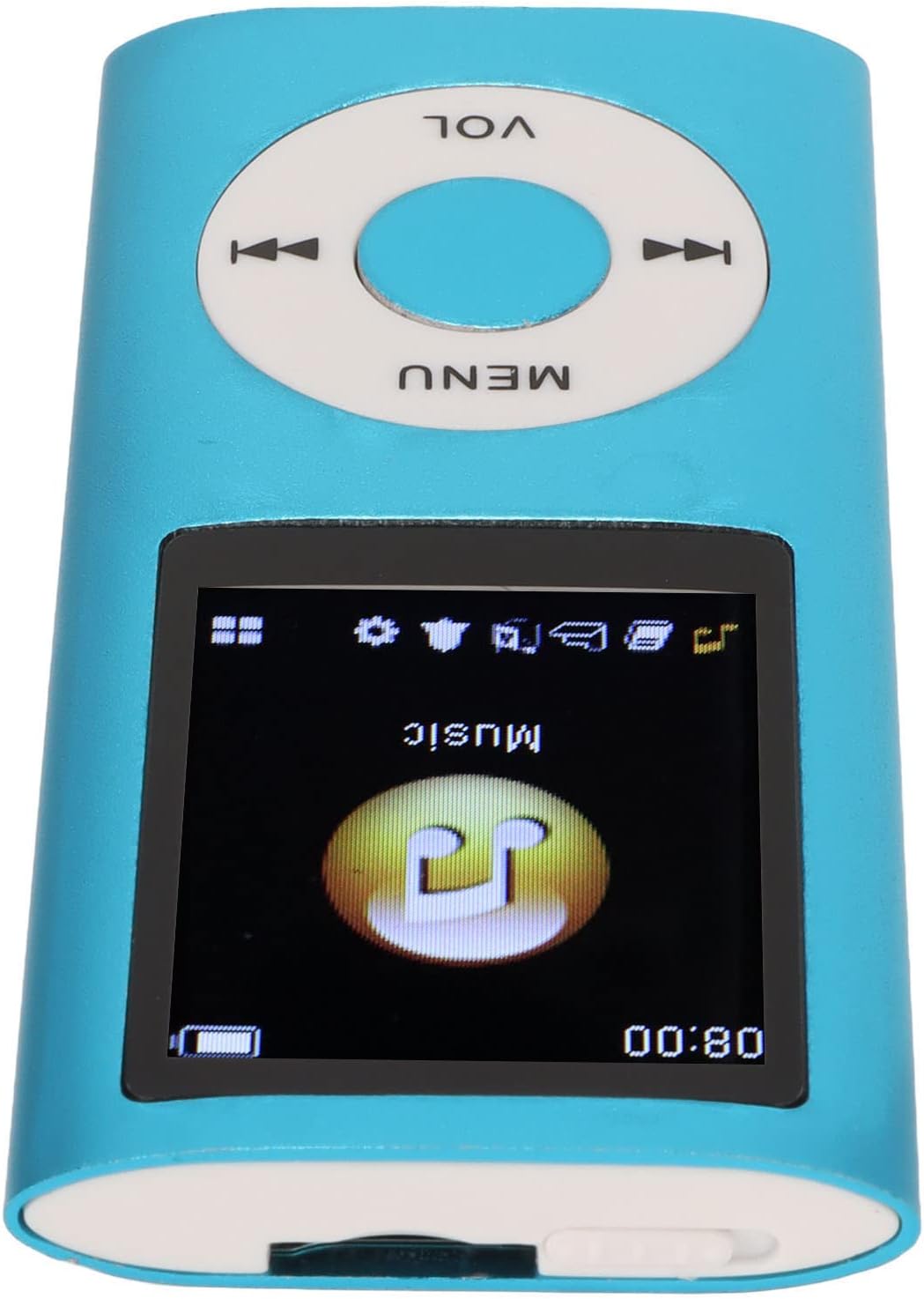 MP3-Player Tragbar 64GB, Verlustfreier Klang, WMA FLAC APE, 8 Stunden Wiedergabezeit, Aluminiumlegie