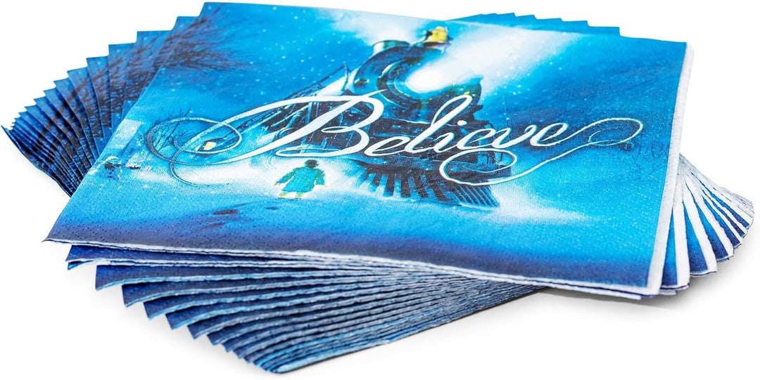 Silver Buffalo WBM4115N Train Arrival 13-Inch Paper Napkins Polar Express Papierservietten, 33 cm, P
