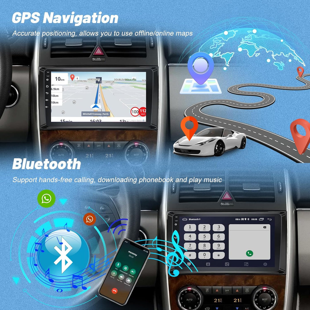 2G+64G Android Autoradio für Mercedes Benz Sprinter W906 W169 W245 W639 Vito Viano mit Wireless Carp