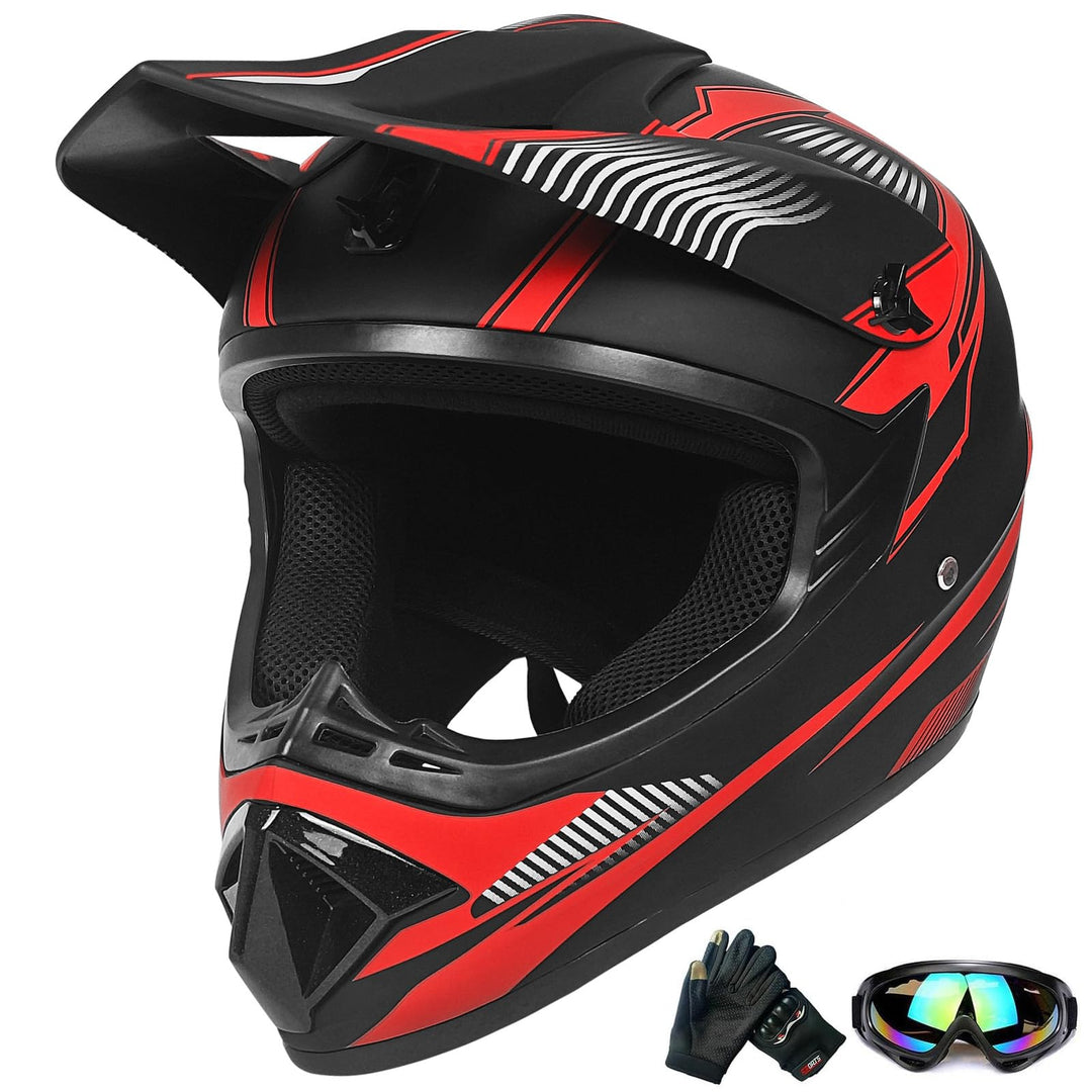 Jugend-Offroad-Motocrosshelme,Fahrradhelme für Jungen und Mädchen,Personalisierter Motorradhelme,CE