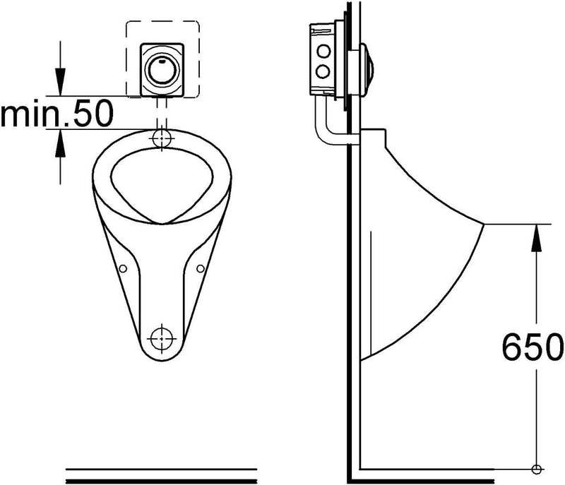 Grohe Revisionsplatte Surf 38808000, Chrom, 116 x 144 x 32 mm, Chrom