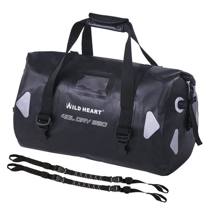 WILD HEART wasserdichte Reisetasche PVC500D Doppelboden mit Seil und Innentasche 40L 66L 100L Für Ka