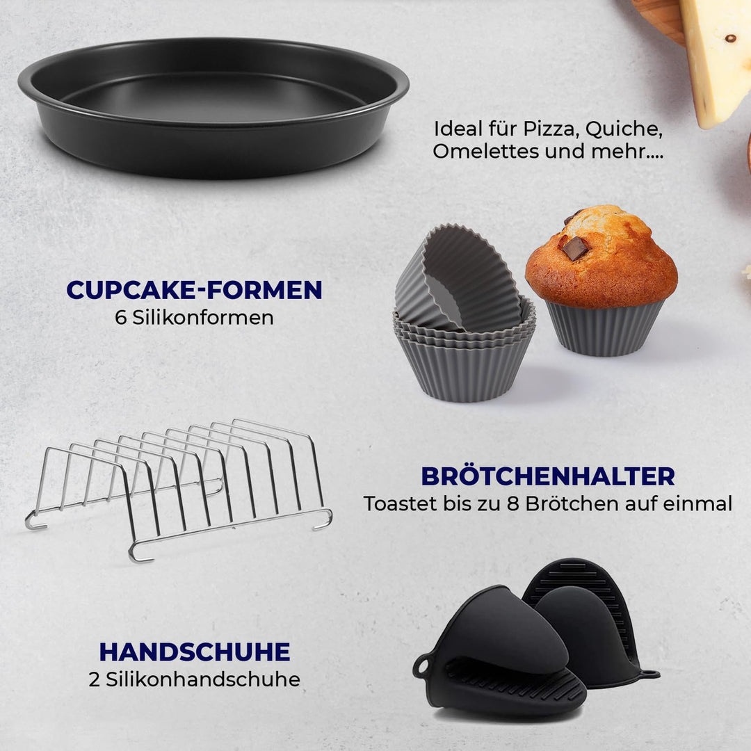 Fentic Airfryer zubehör – heissluftfritteuse zubehör – XL und XXL – Passend für Philips, COSORI, Pri