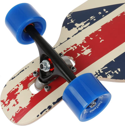 FunTomia Longboard mit 3 Flex Stufen Drop Through Cruiser Komplettboard Mach1 Speed Kugellager T-Too