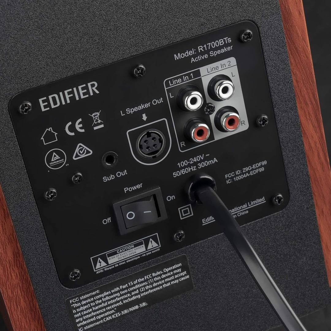 Edifier R1700BTs Aktive Lautsprecher - Bluetooth v5.0, 2.0 Drahtlose Nahfeld Studio - 66w RMS mit Su