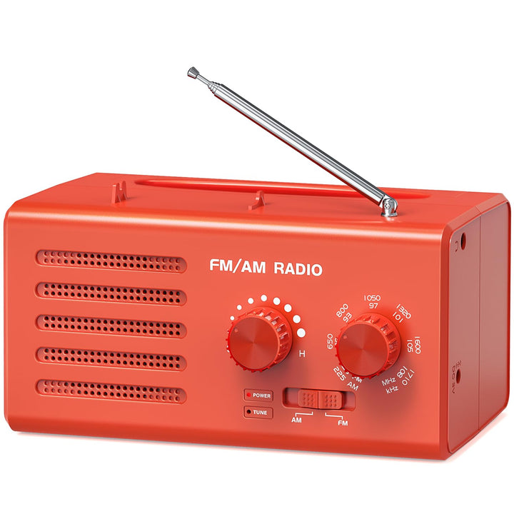 Transistorradio – AM FM Tragbares Radio mit Bestem Empfang, Eingebautem Lautsprecher, Kopfhöreransch