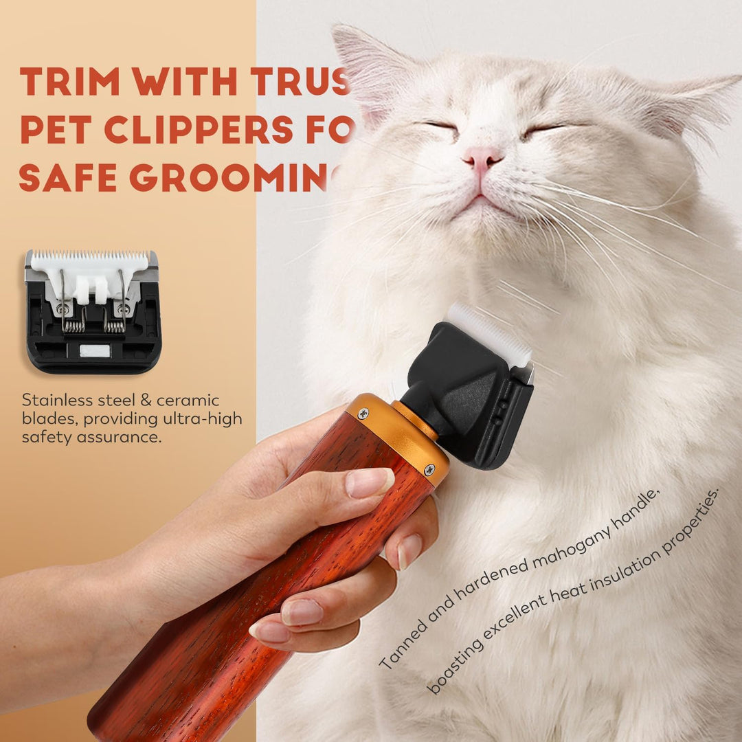 CGOLDENWALL Hundeschermaschine Leise Profi 55W, Geräusch- Und Vibrationsarm Katze Tierhaarschneider,