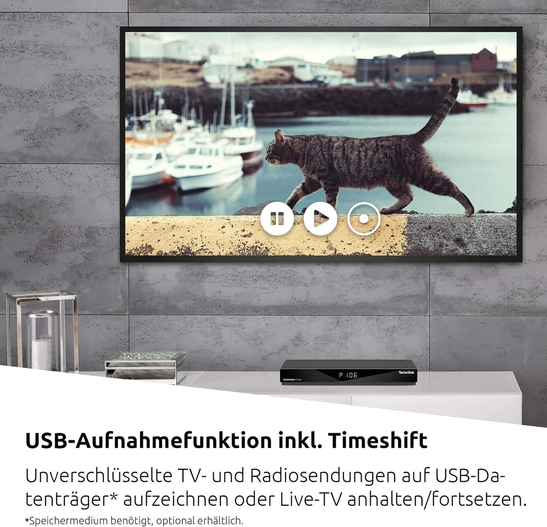 TechniSat TECHNISTAR K4 ISIO - Kabel-Receiver mit vierfach-Tuner (HDTV, HDMI, USB, DVRready, ISIO-In