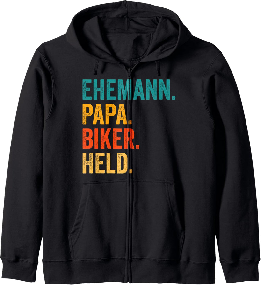 Motorrad Papa Vater Held Vatertag Biker Moped Kapuzenjacke