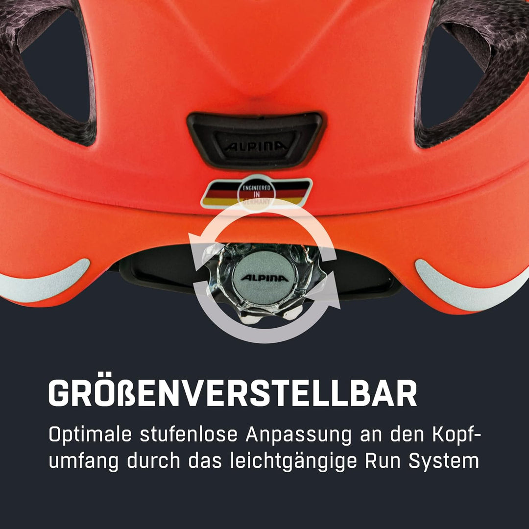 ALPINA XIMO L.E. - Leichter, Sicherer & Bruchfester Fahrradhelm Mit Optionalen LED-Licht Für Kinder