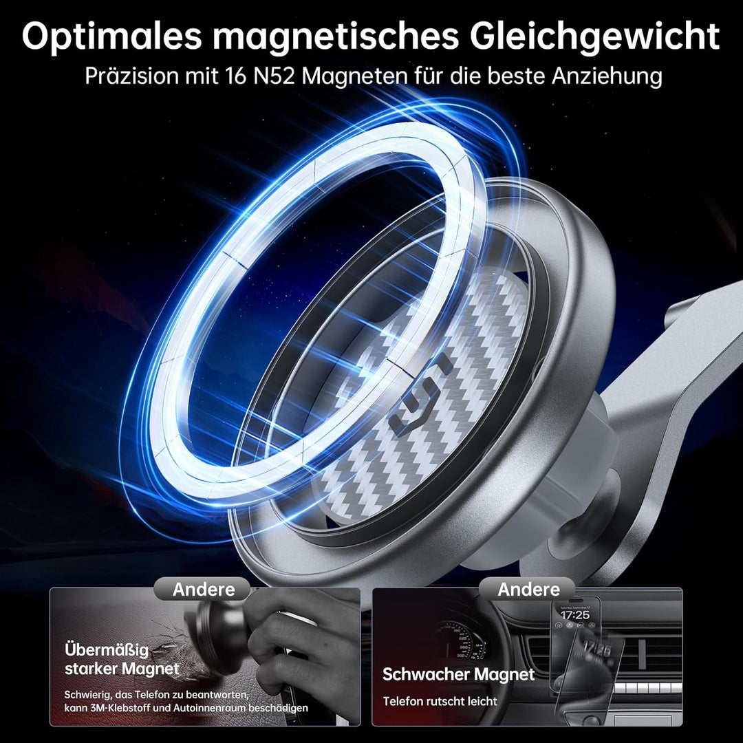 SYNCWIRE Handyhalterung Auto für MagSafe, Magnetische Handyhalter Auto, Kompatibel mit Armaturenbret