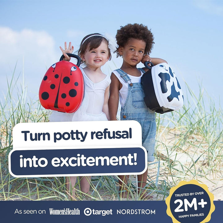 My Carry Potty - Marienkäfer Reise-Töpfchen, preisgekrönter tragbarer Kleinkind-Toilettensitz für Ki
