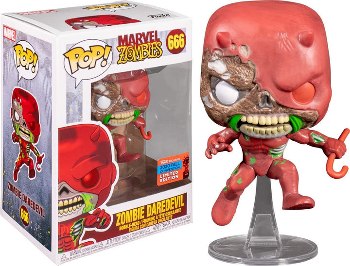 pop Funko Marvel Zombies 666 Zombie Daredevil 2020 Fall Convention Exclusive