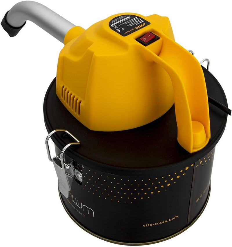 VITO Mini Staubsauger für Pellets 800W - Mini Pellets Aschesauger 800W - auch für Grill, kleine Öfen