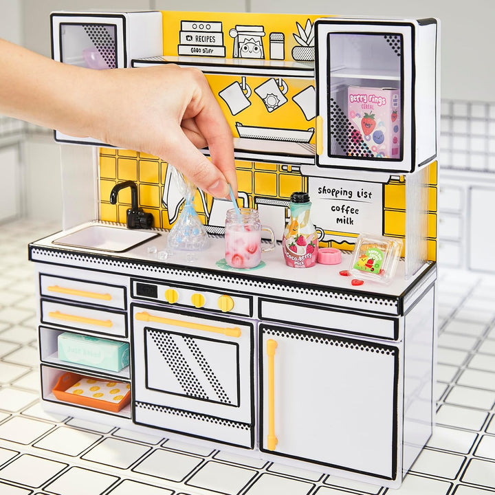 MGA's Miniverse Make It Mini Kitchen - DIY-Küchenspielset mit UV-Licht, Geheimrezept, Kunststoffspie