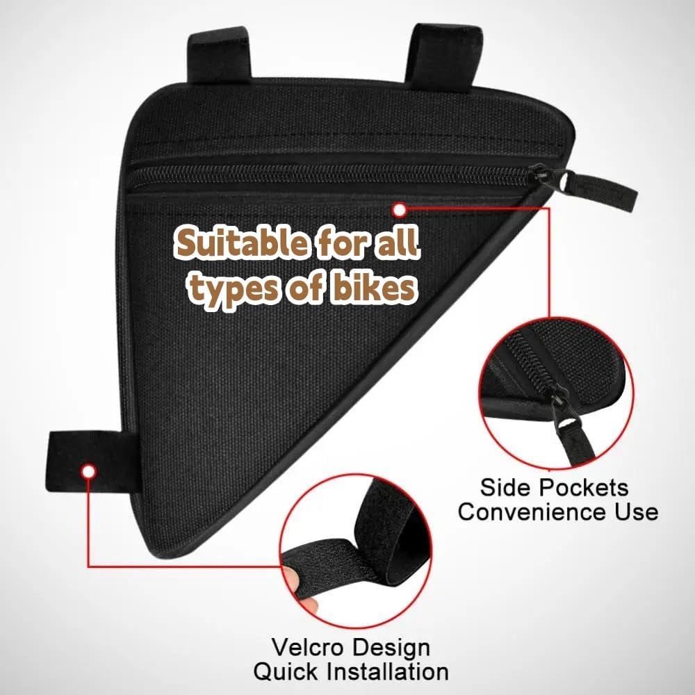 Dreieckstasche, Fahrradtasche für MTB, Rennräder, Wasserabweisend, Triangle Bag, Rahmentasche