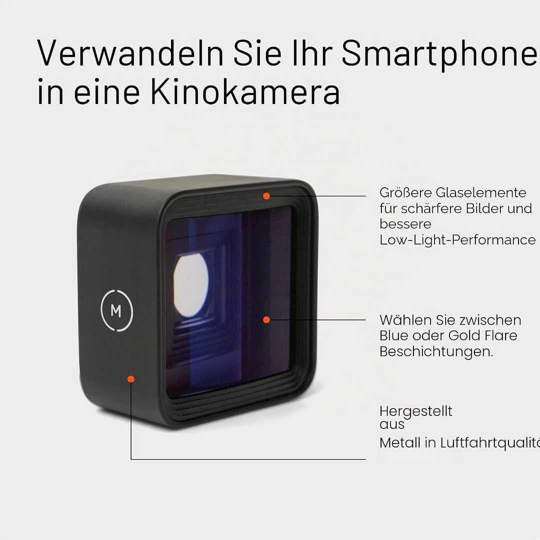 Moment 1.33x Anamorphic Mobile Lens | anamorphotisches Objektiv für Smartphone-Kamera | Kompatibel m