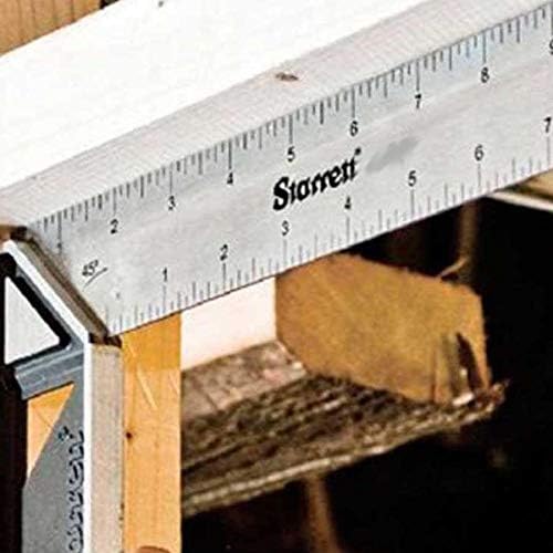 Starrett 10MH-150 Kombinationswinkel mit Winkelaufsatz, 150 mm, Metrisch & K53M-350-S Anschlagwinkel