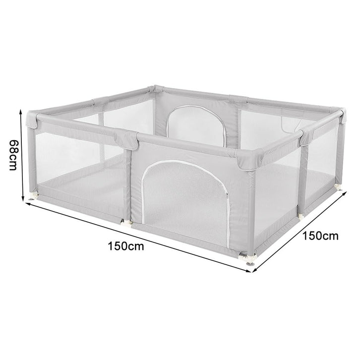 homewell Laufgitter Baby 150 * 150cm, Laufstall Baby, 210T dickes Oxford-Gewebe, Playpen, Kinderlauf