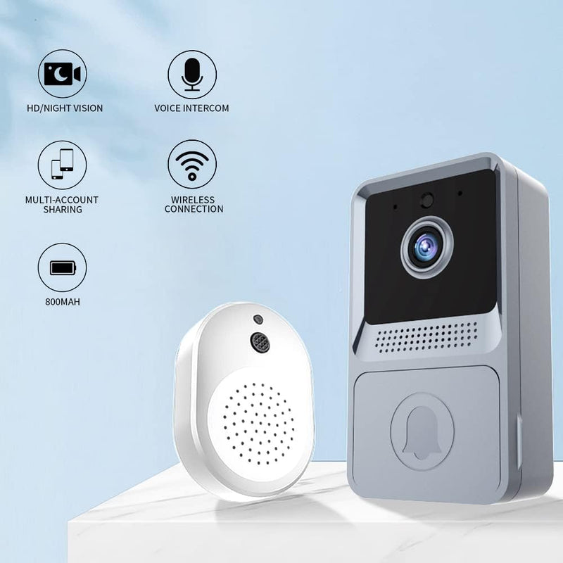 Kabellose Video-Türklingel-Kamera, Smart Ring Türklingel mit Glockenspiel, Home Security Kamera Türk