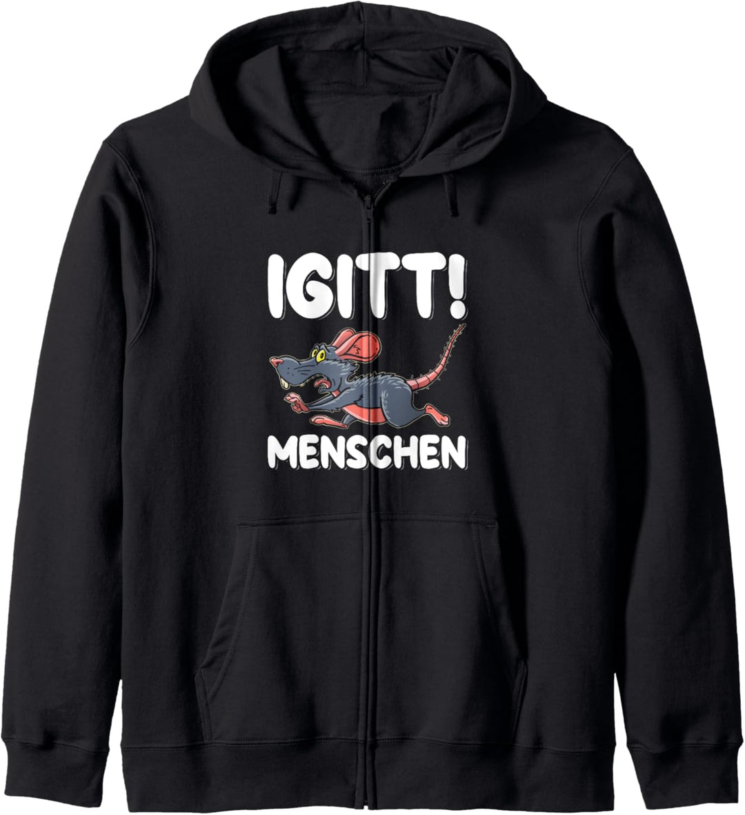 Igitt Menschen Ratte Lustig Spruch Statement Kapuzenjacke
