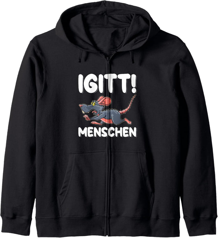 Igitt Menschen Ratte Lustig Spruch Statement Kapuzenjacke
